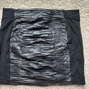 Bella Ragazza Black Ruched Mini Skirt
